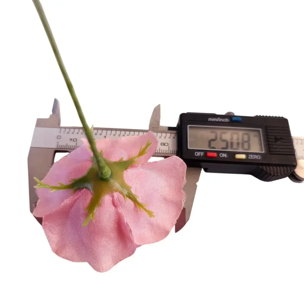 66 Light Pink Satin Artificial Roses 2.5in Flower Stems Wedding Crafts DIY Decor